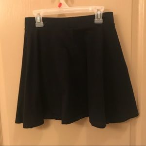 Black skater A-line skirt